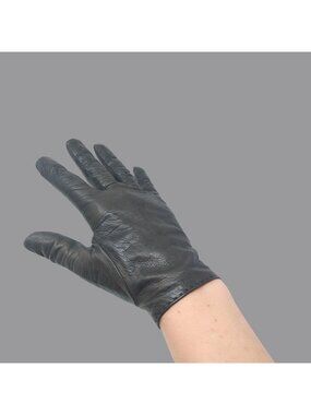 Vintage 60s Lionel Le Grand Brown Leather Gloves 7 Wrist Neiman Marcus